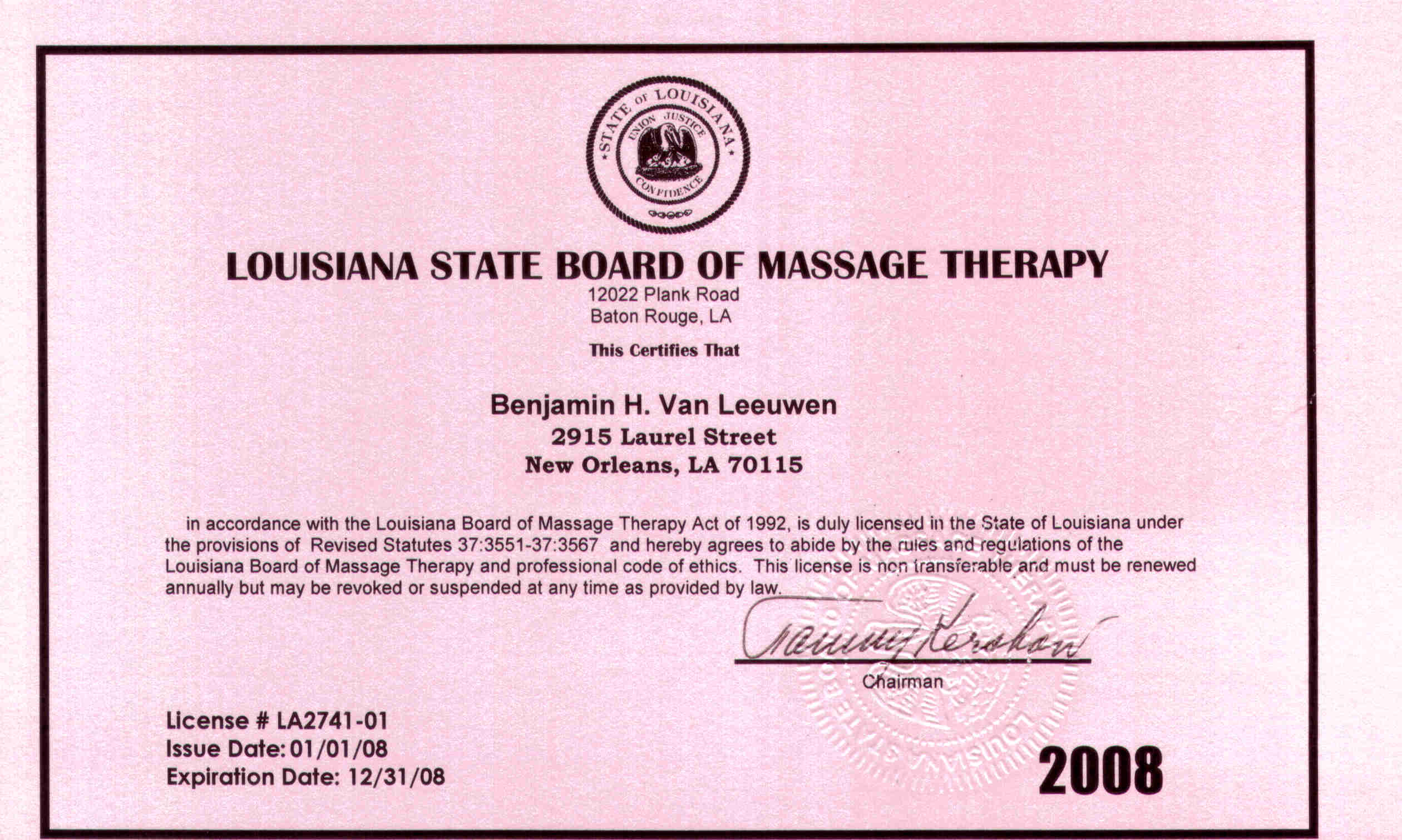 Licensed Massage Therapist